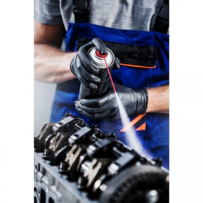 Manusi nitril nepudrate Gogrip Mercator, negre, one by one 100 manusi/cutie